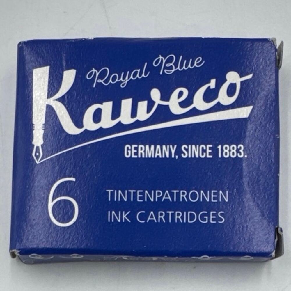 Kaweco Classic Sport Fountain Pen Black Gold Nib Pocket Royal Blue Ink Set EUC - Picture 5 of 6